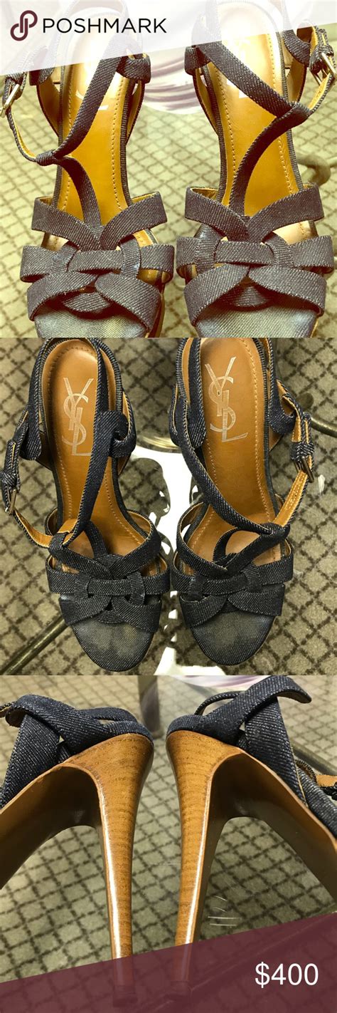 does ysl heels run small|YSL denim heels.